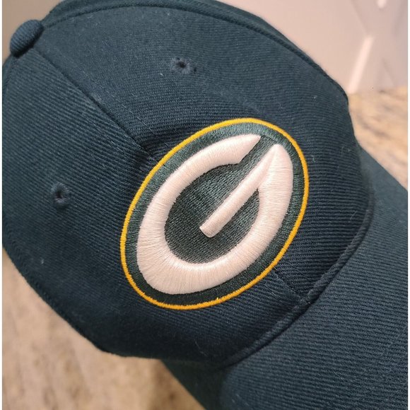 VTG Reebok On Field Green Bay Packers NFL Football Strapback Dad Hat Cap - Picture 2 of 12